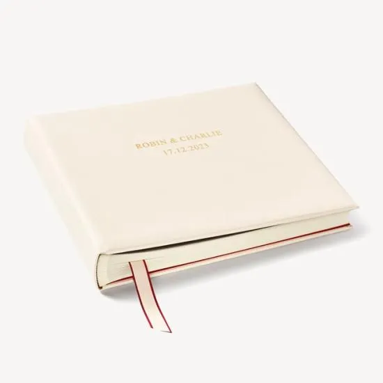 14inch Wedding Photo Album Ivory Pebble Women Aspinal Of London Albums