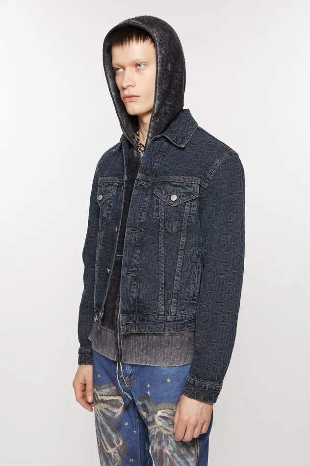 Acne Studios Denim Jacket 8211 Regular Cropped Fit Blueblack Men Outerwear