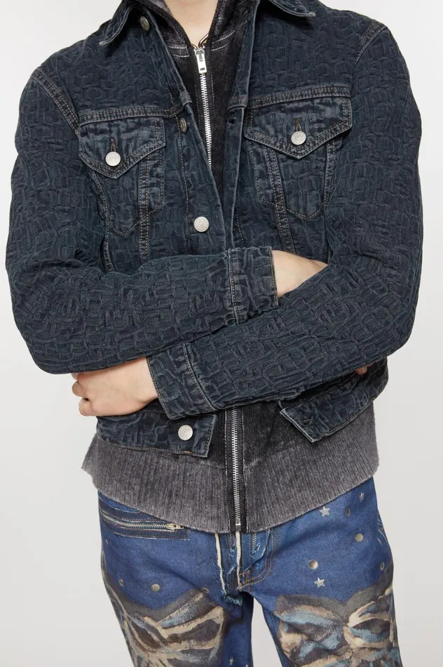 Acne Studios Denim Jacket 8211 Regular Cropped Fit Blueblack Men Outerwear