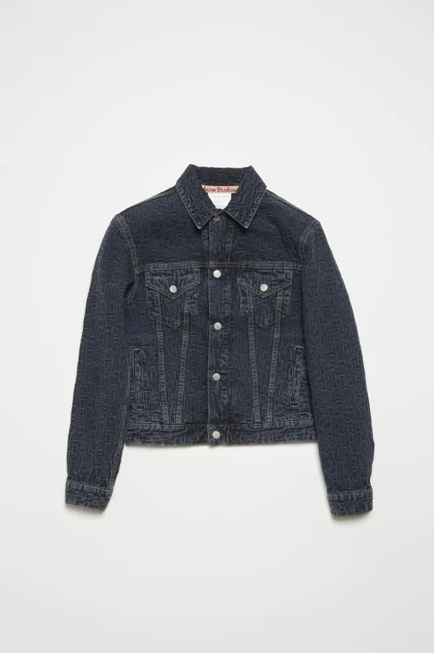 Acne Studios Denim Jacket 8211 Regular Cropped Fit Blueblack Men Outerwear
