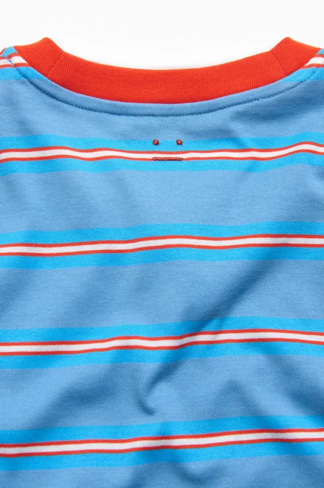 Acne Studios Layered Tshirt Sea Blue Women Tshirts
