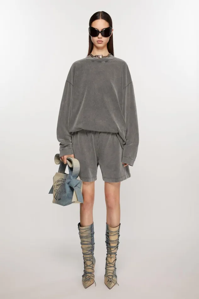 Acne Studios Musubi Mini Shoulder Bag Dusty Blue Women Bags