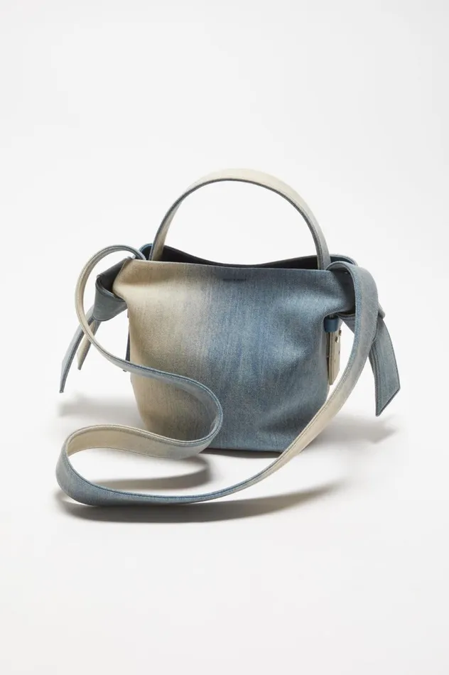 Acne Studios Musubi Mini Shoulder Bag Dusty Blue Women Bags