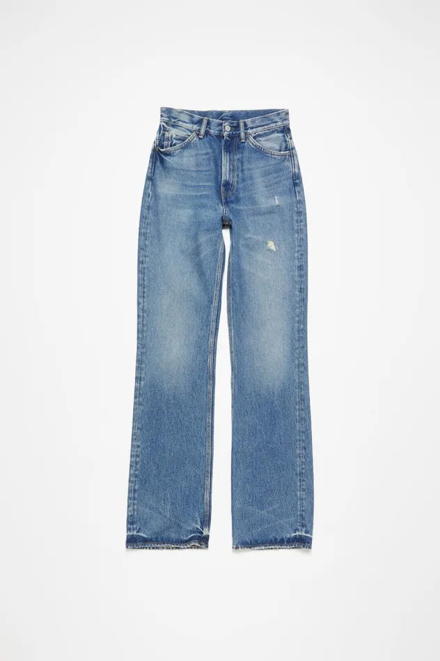 Acne Studios Regular Fit Jeans 8211 1977 Mid Blue Women Jeans