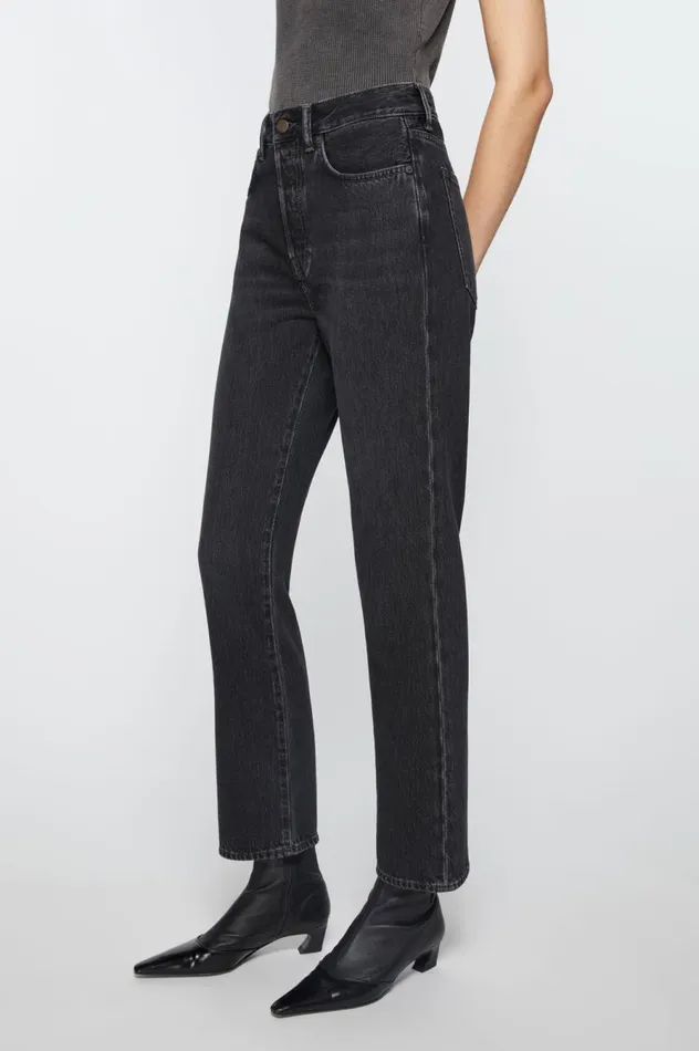 Acne Studios Regular Fit Jeans 8211 Mece Black Women Jeans