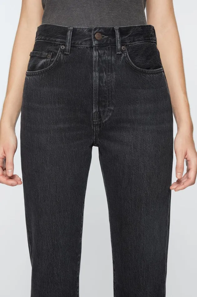 Acne Studios Regular Fit Jeans 8211 Mece Black Women Jeans