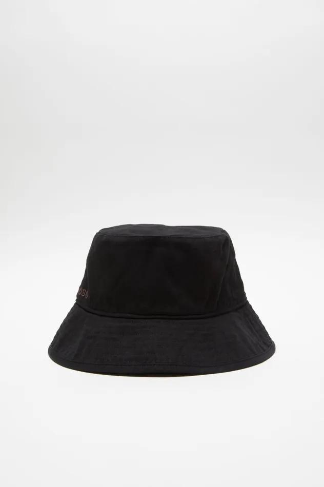 Acne Studios Twill Bucket Hat Black Men Hats