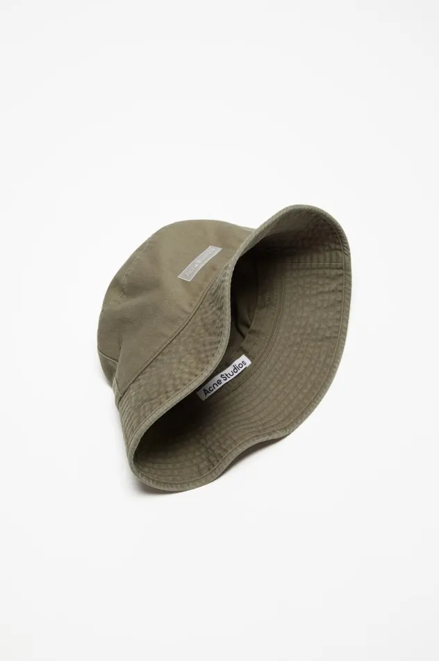 Acne Studios Twill Bucket Hat Khaki Green Men Hats