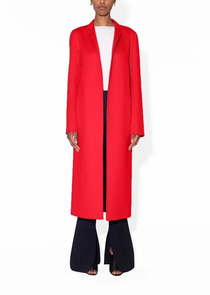 Adam Lippes Jackets and Coats Menwear Coat In Zibelline Cashmere Red 8211 Women Adam Lippes Jackets and Coats Menwear Coat In Zibelline Cashmere Red 8211 Women