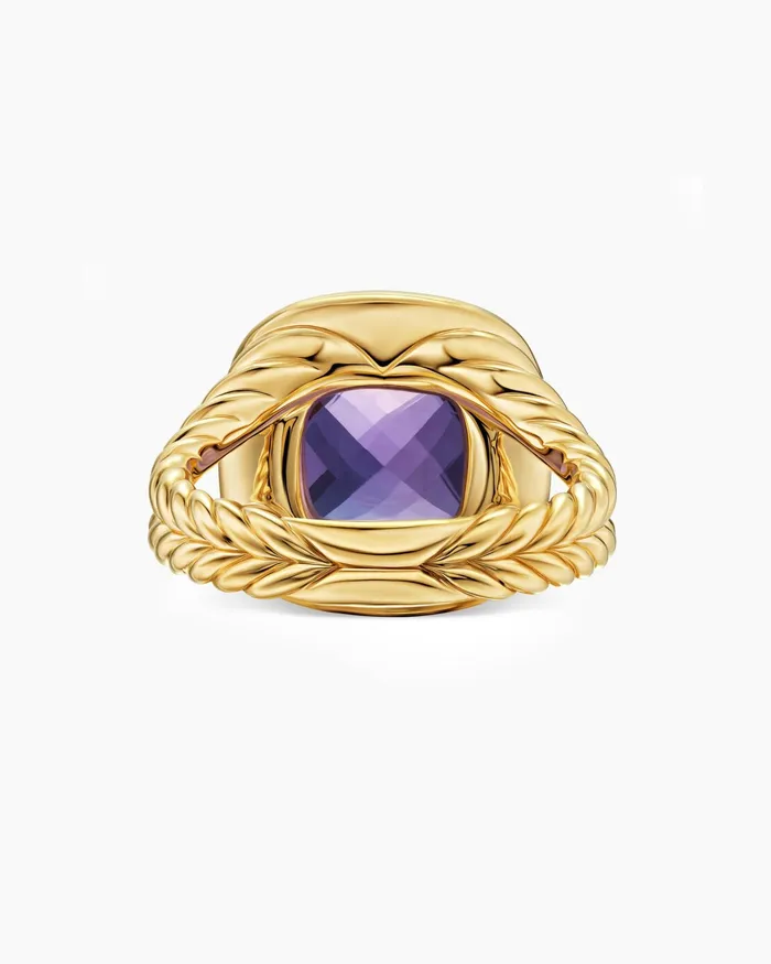 Albion Ring In 18K Yellow Gold With Diamonds 11mm Women David Yurman Statement Albion Ring In 18K Yellow Gold With Diamonds 11mm Women David Yurman Statement
