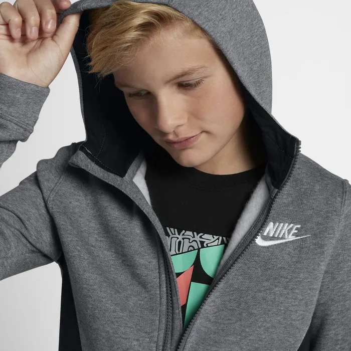 All Clothing Kids Nike Sportswear Carbon Heatherblackwhite