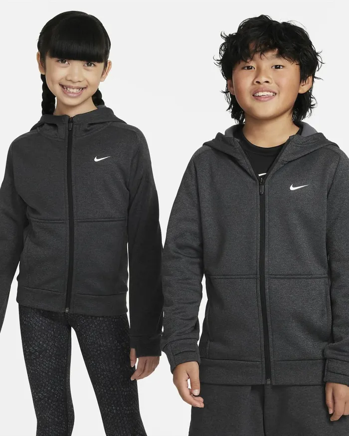 All Clothing Kids Nike ThermaFIT Multi Blackanthracitewhite