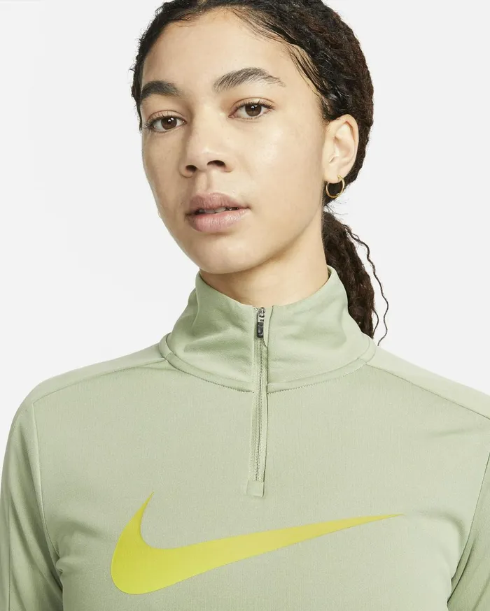 All Clothing Women Nike DriFIT Swoosh Oil Green