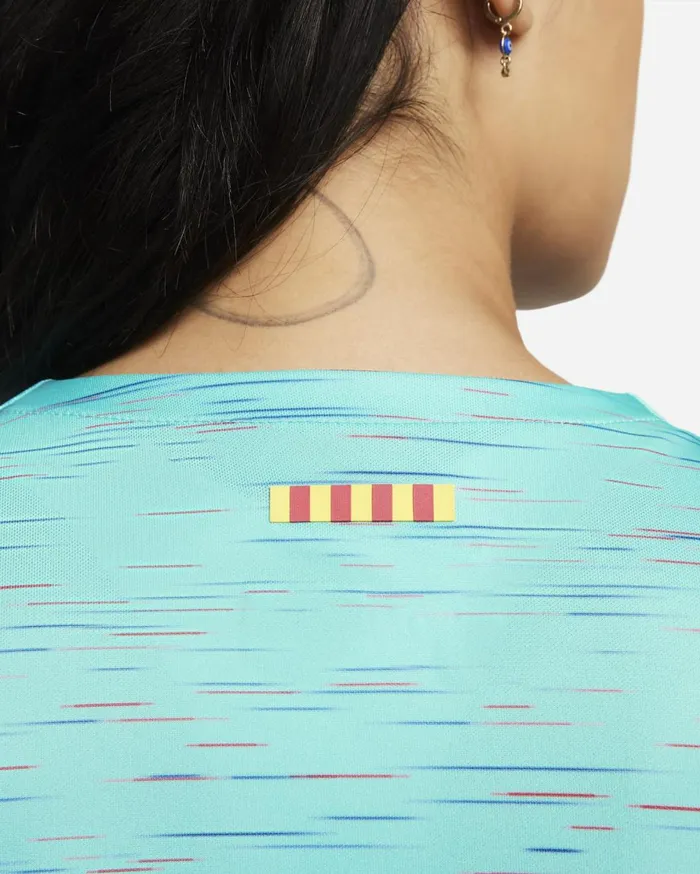 All Clothing Women Nike FC Barcelona 202324 Stadium Third Light Aquaroyal Blueuniversity Redblack