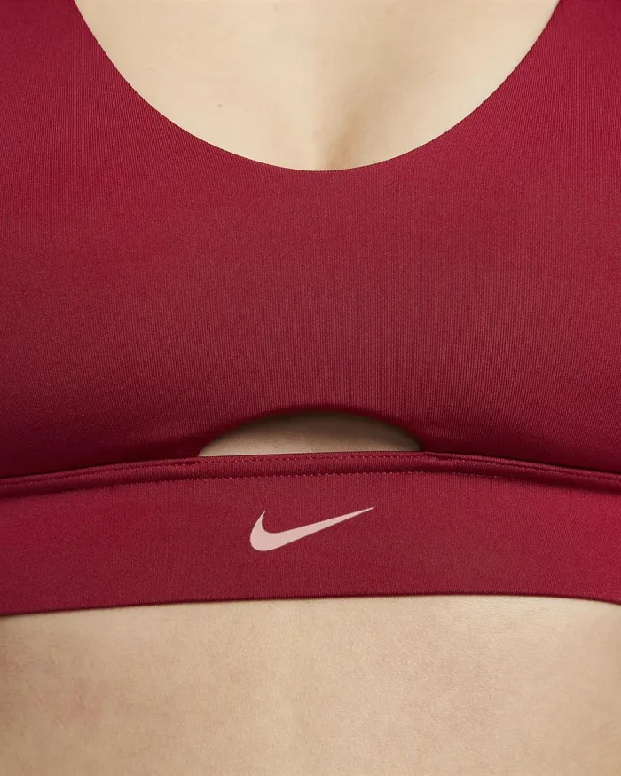 All Clothing Women Nike Indy Plunge CutOut Noble Redred Stardust