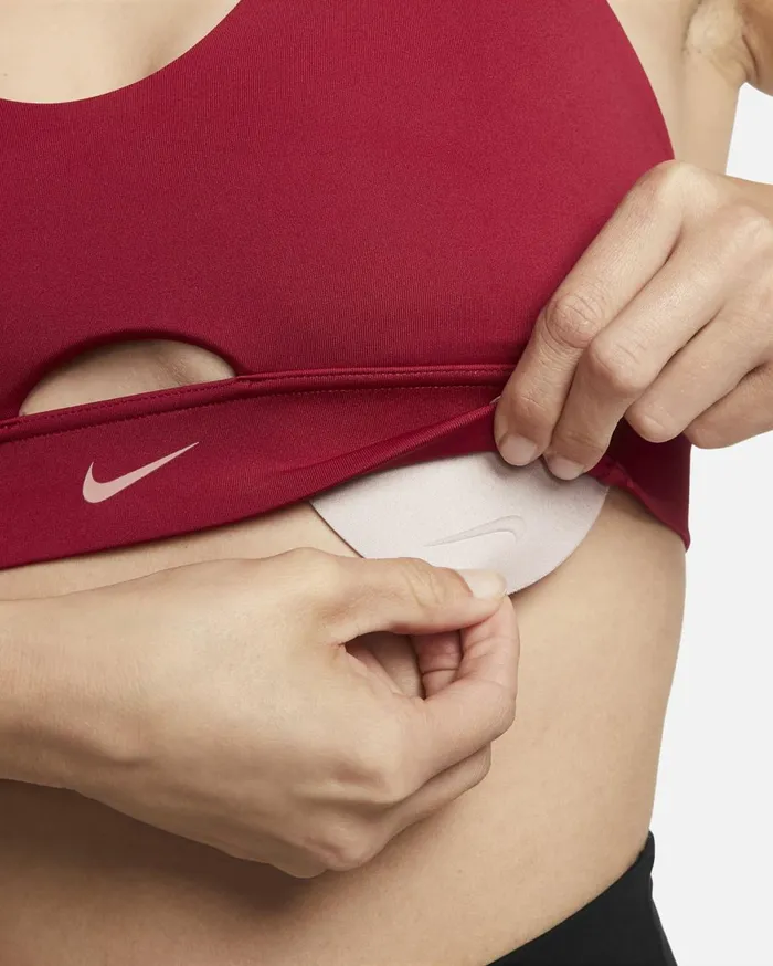 All Clothing Women Nike Indy Plunge CutOut Noble Redred Stardust