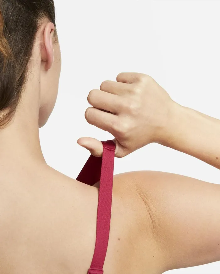All Clothing Women Nike Indy Plunge CutOut Noble Redred Stardust