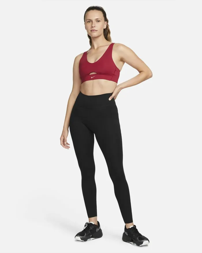 All Clothing Women Nike Indy Plunge CutOut Noble Redred Stardust