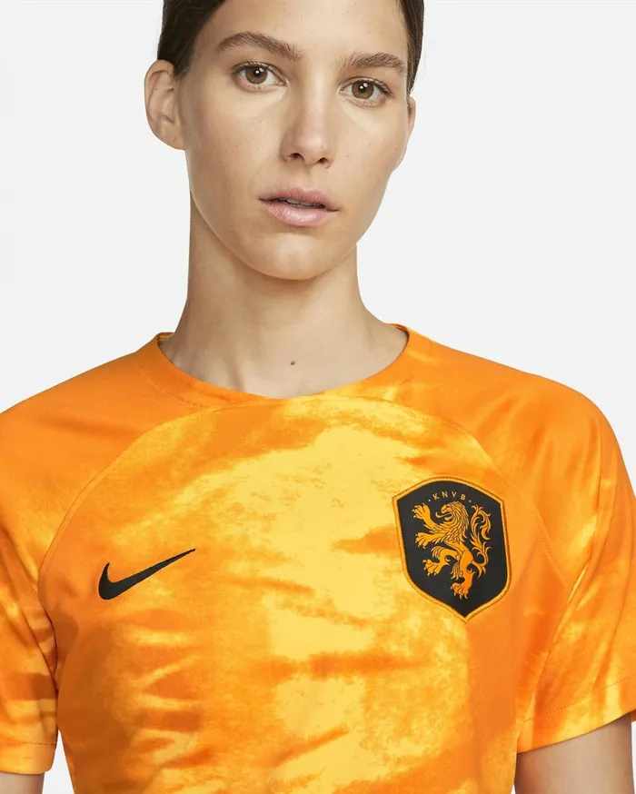 All Clothing Women Nike Netherlands 202223 Stadium Home Laser Orangeblack