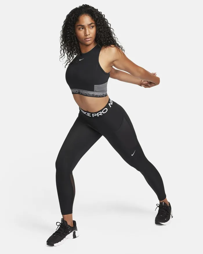 All Clothing Women Nike Pro 365 Blackwhite