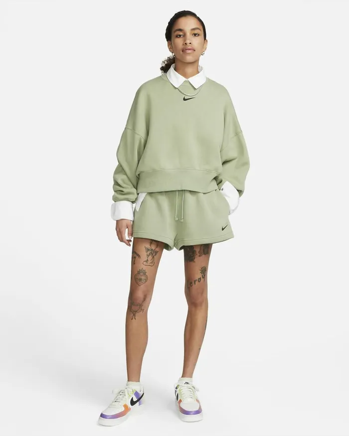 All Clothing Women Nike Sportswear Phoenix Fleece Oil Greenblack