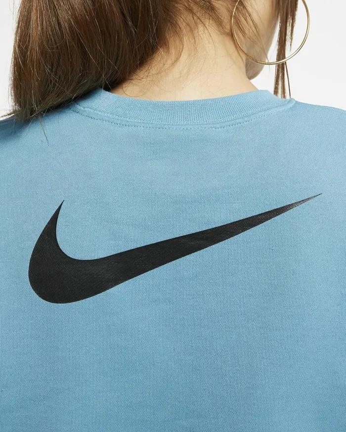 All Clothing Women Nike Sportswear Swoosh Ceruleanblack