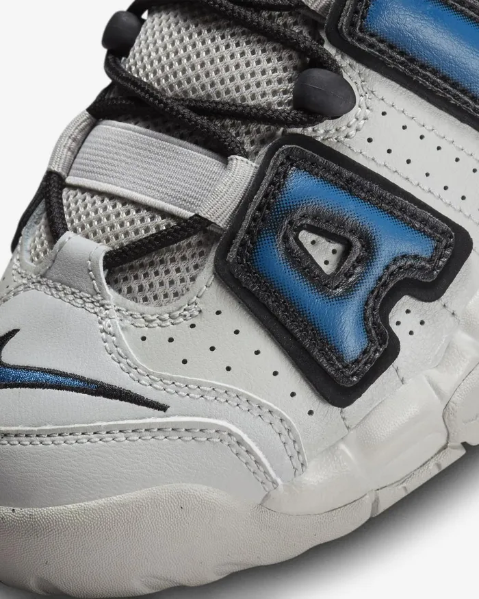 All Shoes Kids Nike Air More Uptempo Light Iron Oreiron Greyblackindustrial Blue