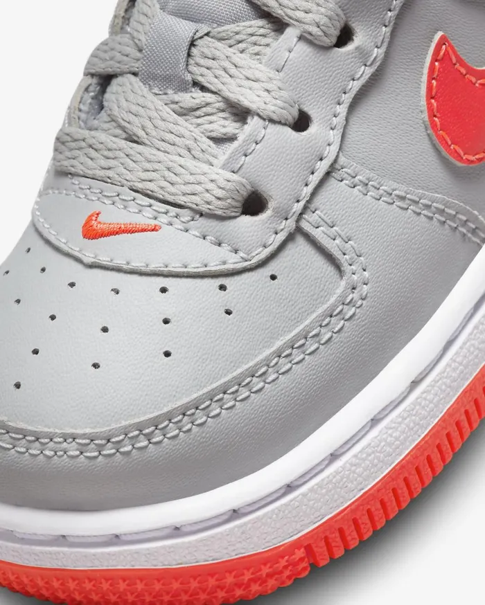All Shoes Kids Nike Force 1 Light Smoke Greywhitebright Crimson
