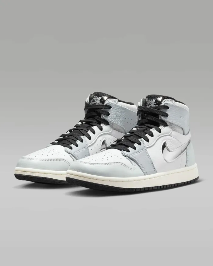 All Shoes Women Nike Air Jordan 1 Zoom Air CMFT 2 Whitephoton Dustwolf Greymetallic Silver