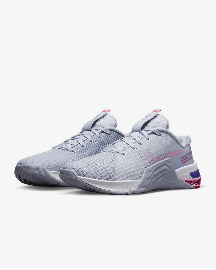 All Shoes Women Nike Metcon 8 Football Greyblue Whispermedium Soft Pinkwhite