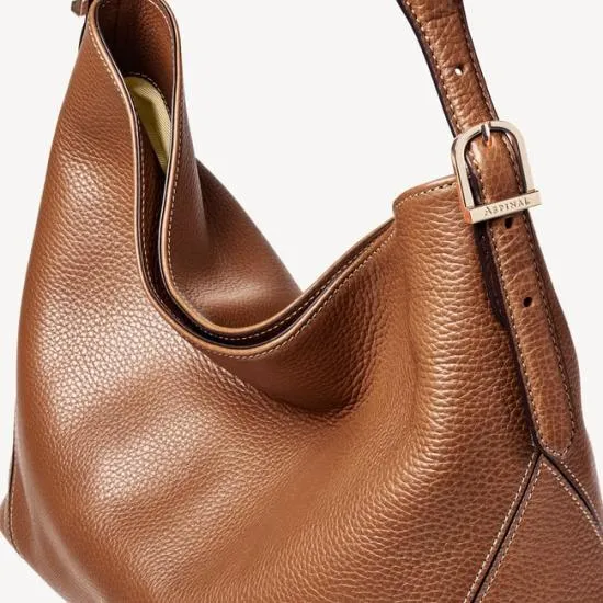 Aspinal Hobo Bag Tan Pebble Women Aspinal Of London Tote