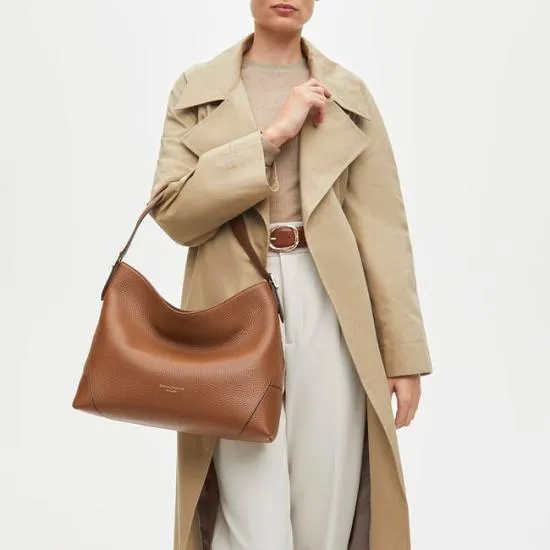 Aspinal Hobo Bag Tan Pebble Women Aspinal Of London Tote
