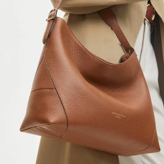 Aspinal Hobo Bag Tan Pebble Women Aspinal Of London Tote
