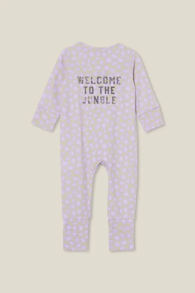 Baby Rompers and Bubbysuits Cotton On The Billie Long Sleeve Zip Romper License Lcn Bra Rainy Daygun S and Roses Jungle Baby Rompers and Bubbysuits Cotton On The Billie Long Sleeve Zip Romper License Lcn Bra Rainy Daygun S and Roses Jungle