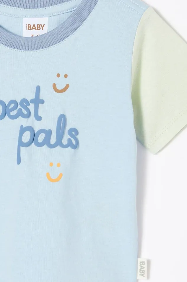Baby Tops Jackets and Sweaters Cotton On Jamie Short Sleeve Tee Frosty Bluebest Pals Baby Tops Jackets and Sweaters Cotton On Jamie Short Sleeve Tee Frosty Bluebest Pals