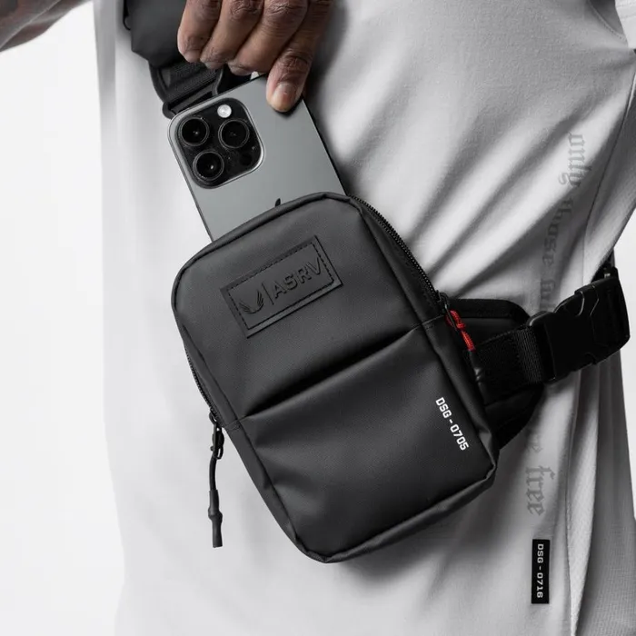 Bags Men ASRV Waterproof Holster Sling Bag Black