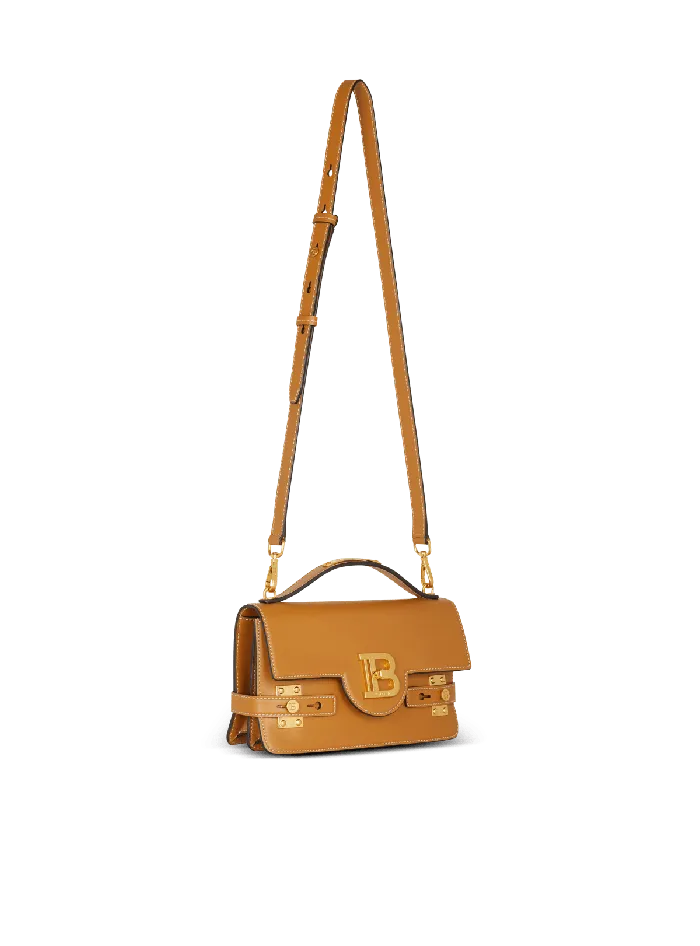 Balmain Handbags Women Smooth Leather BBuzz Shoulder 24 Bag Brown