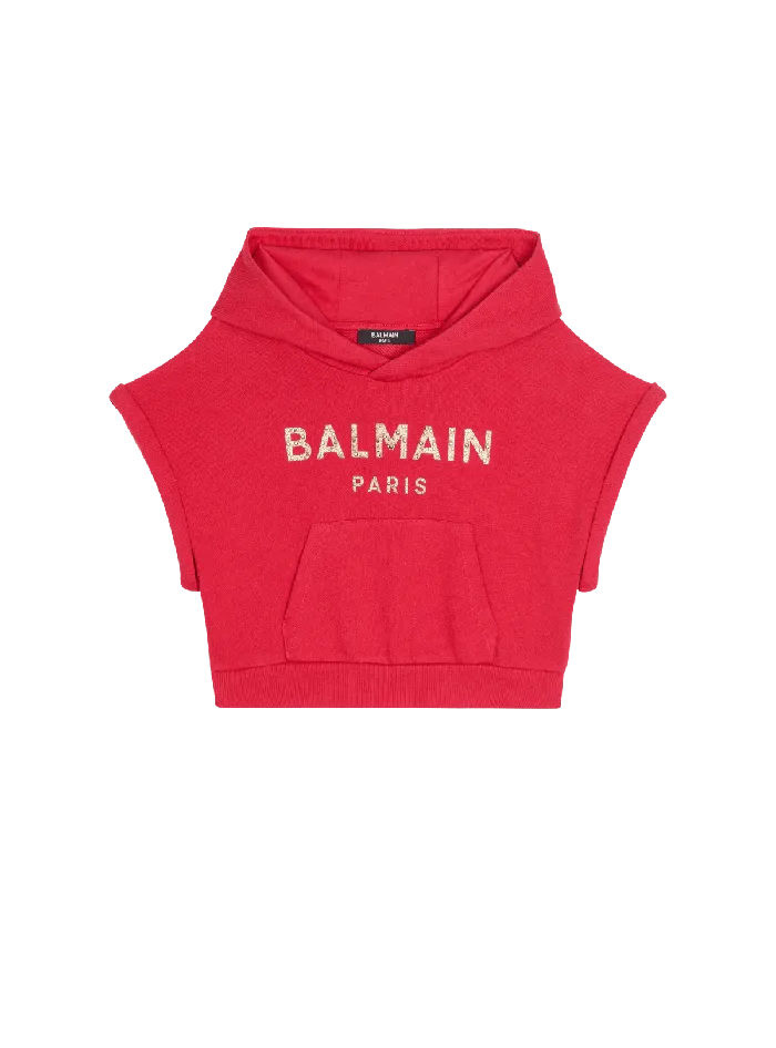 Balmain Kids Logo Sweatshirt Pink