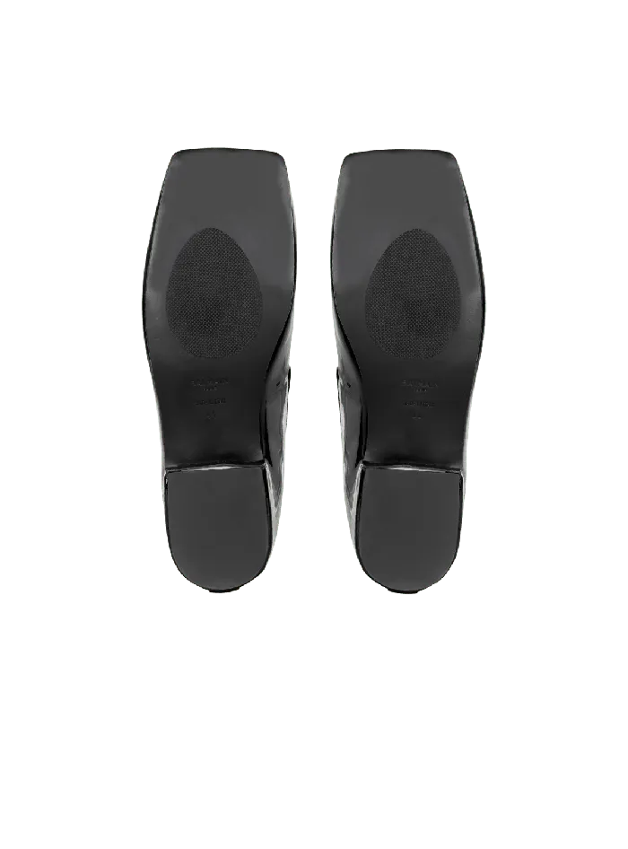 Balmain Loafers Men Eden Patent Leather Loafers Black