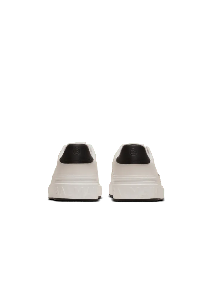 Balmain Sneakers Men Calfskin BCourt Sneakers With Logo White