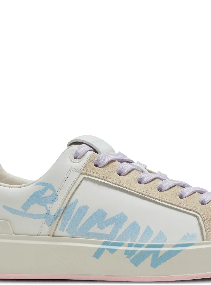 Balmain Sneakers Women BCourt Leather Sneakers White