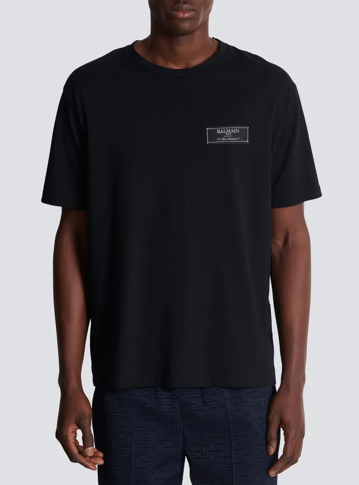 Balmain TShirts Men Pierre Shortsleeved Tshirt Black