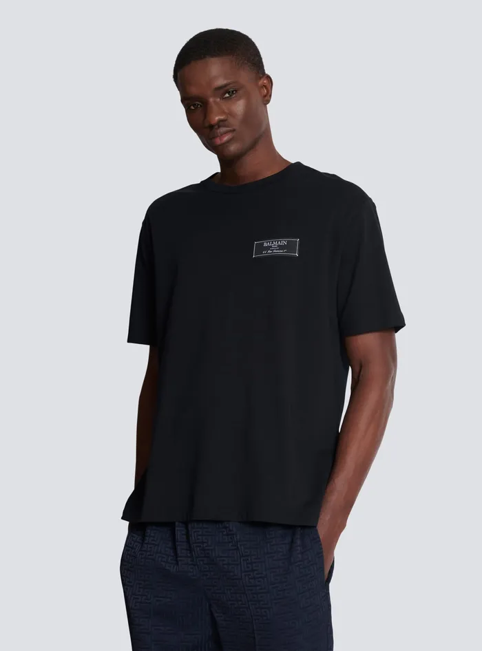 Balmain TShirts Men Pierre Shortsleeved Tshirt Black