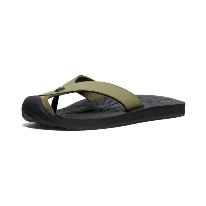Barbados Martini OliveBlack Leather FlipFlop Men KEEN Sandals Barbados Martini OliveBlack Leather FlipFlop Men KEEN Sandals