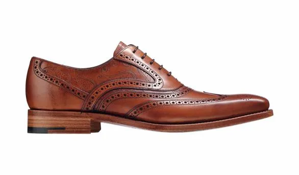 Barker Shoes McClean 8211 Antique Rosewood Paisley Mens Brogue Shoe Antique Rosewood Paisley Mens Brogue Shoe Mens