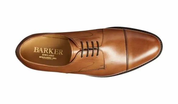 Barker Shoes Morden 8211 Conker Calf Toe Cap Derby Conker Calf Toe Cap Derby Mens