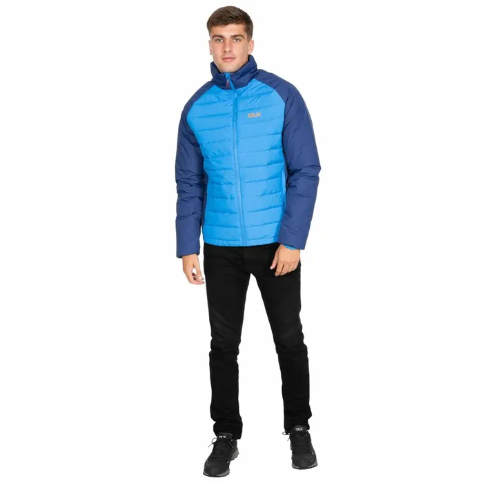 Benko DLX Down Jacket Vibrant Blue Men Trespass Ski Jackets