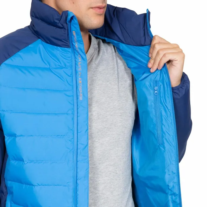 Benko DLX Down Jacket Vibrant Blue Men Trespass Ski Jackets