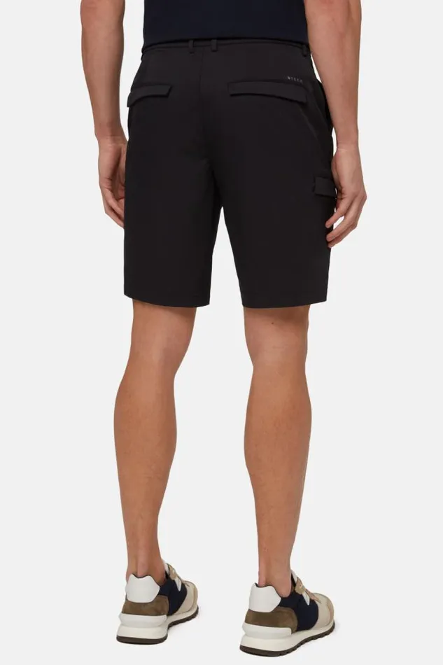 Bermuda Men Boggi Milano Cargo Bermuda Shorts In Technical Fabric Navy Blue Bermuda Men Boggi Milano Cargo Bermuda Shorts In Technical Fabric Navy Blue