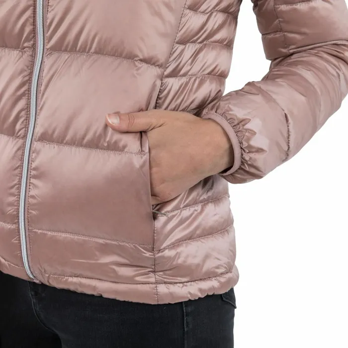 Bernadette Hooded Down Jacket Antique Rose Women Trespass Down Jackets